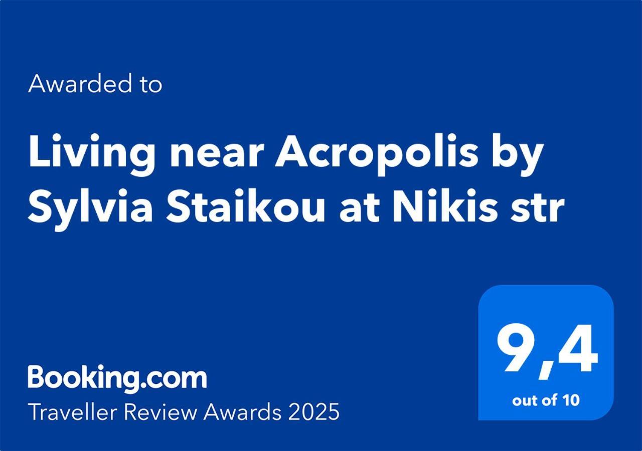 Apartamento Living Near Acropolis By Sylvia Staikou At Nikis Str Atenas Exterior foto